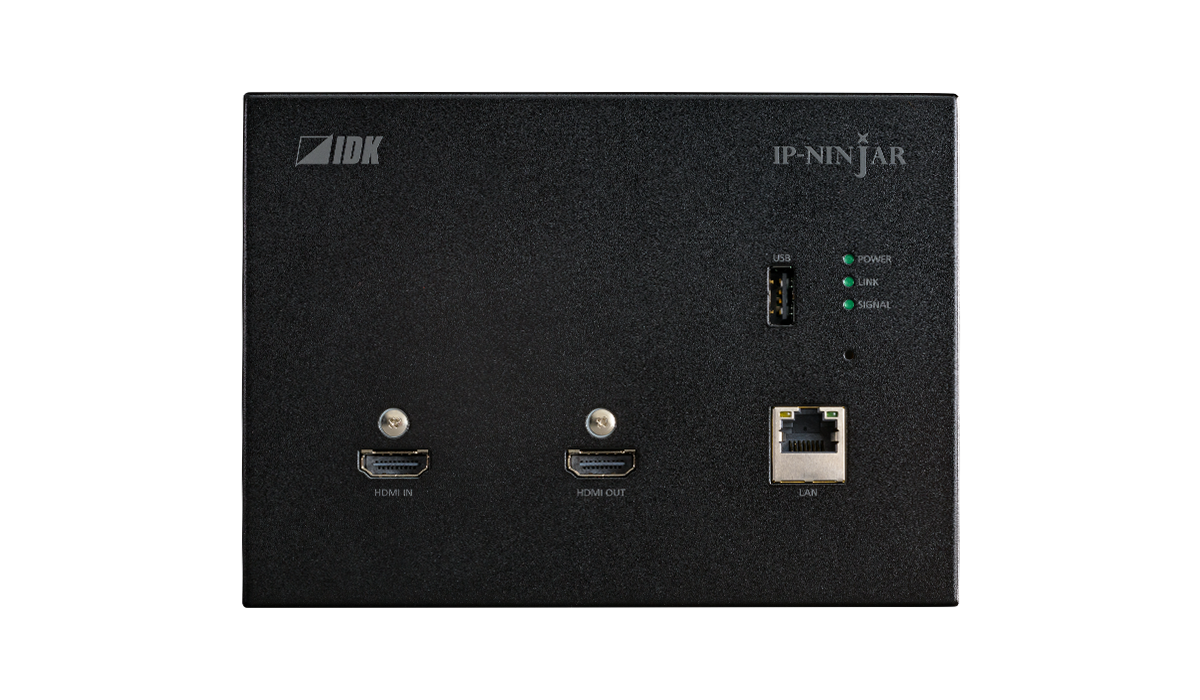 4K@60 Wallplate HDMI Encoder Fiber model with plate  (SFP+ module sold separately)
