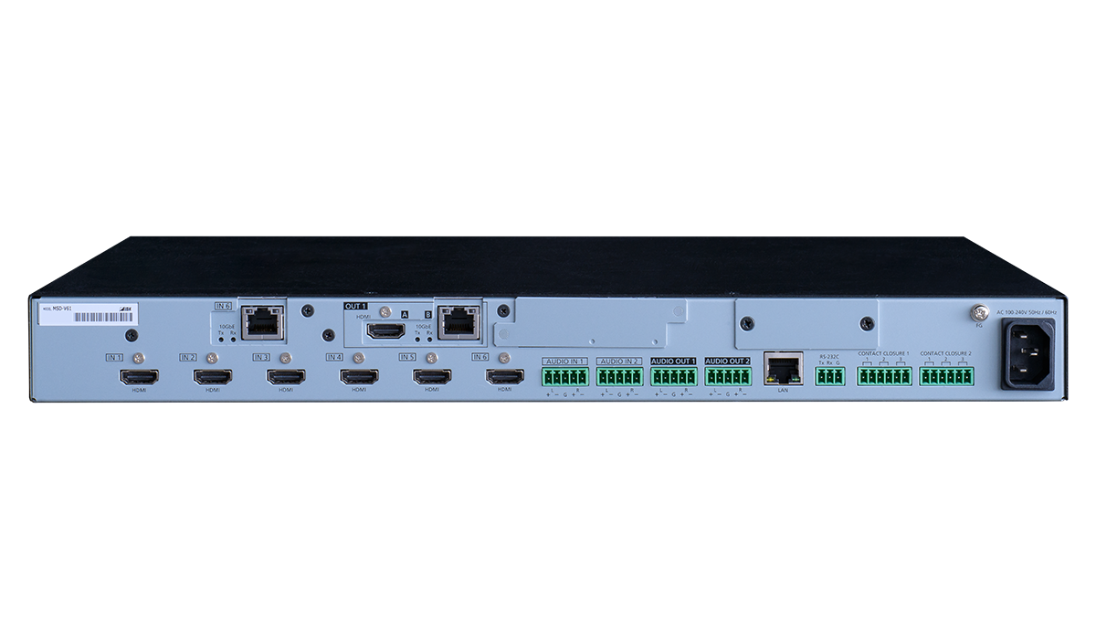 MSD-V61UC - 4K@60 Digital Multi Switcher with 6 Inputs and 1 Output SDVoE Output CAT model