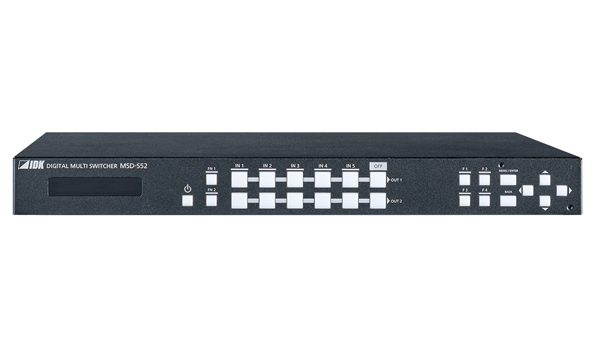 MSD-S52 - Digital Multi Switcher with 5 Inputs & 2 Outputs