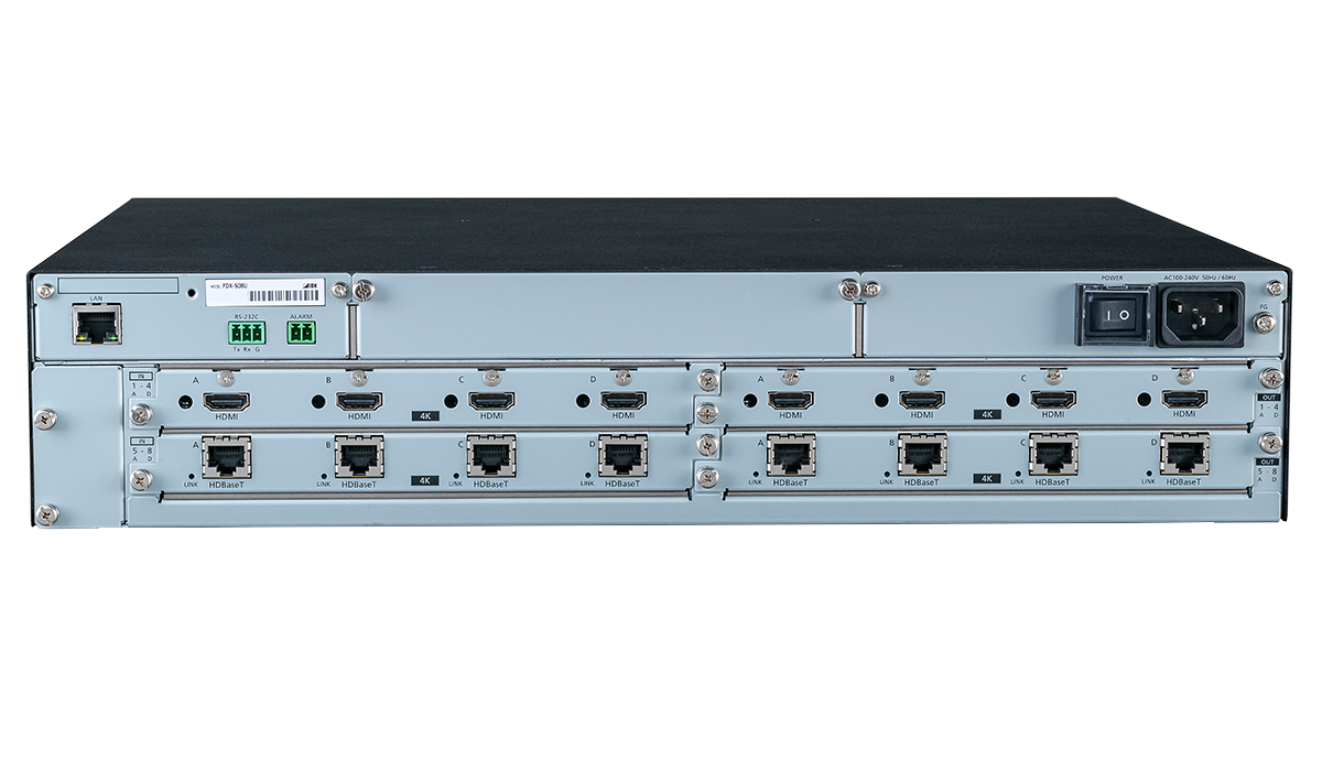 FDX-S08U, 4K@60 (4:4:4) Modular Matrix Switcher with 8 Inputs & 8 Outputs, Frame