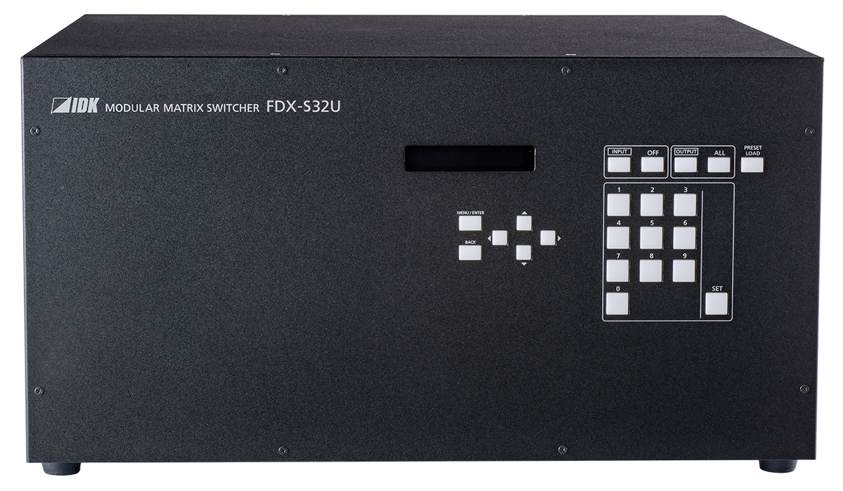 FDX-S32U - Modular Matrix Switcher with 32 Inputs & 32 Outputs, Frame