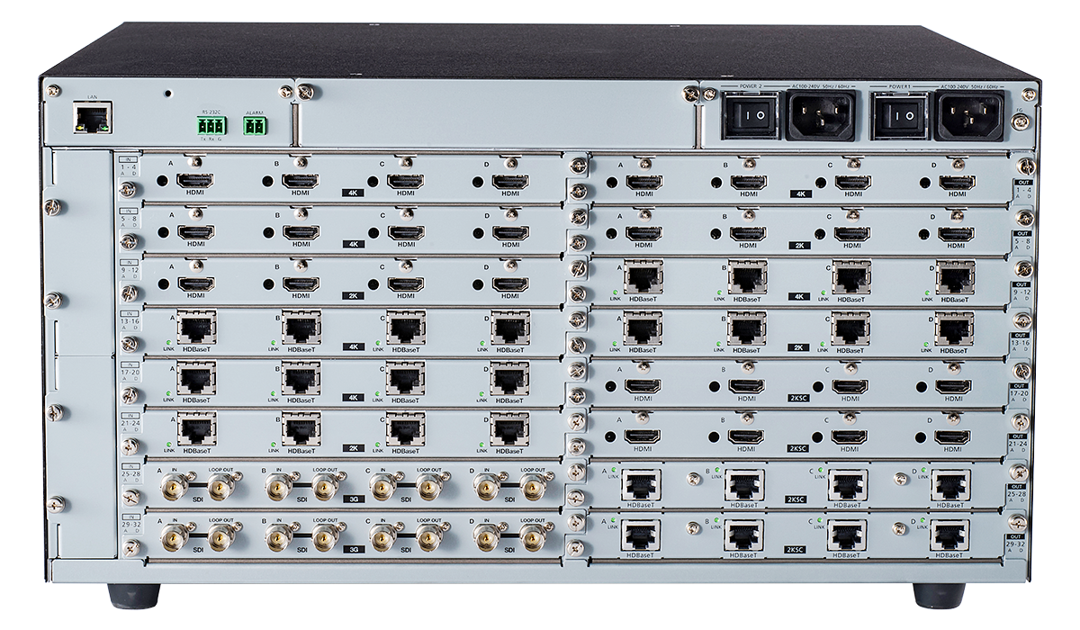 FDX-S32U - Modular Matrix Switcher with 32 Inputs & 32 Outputs, Frame