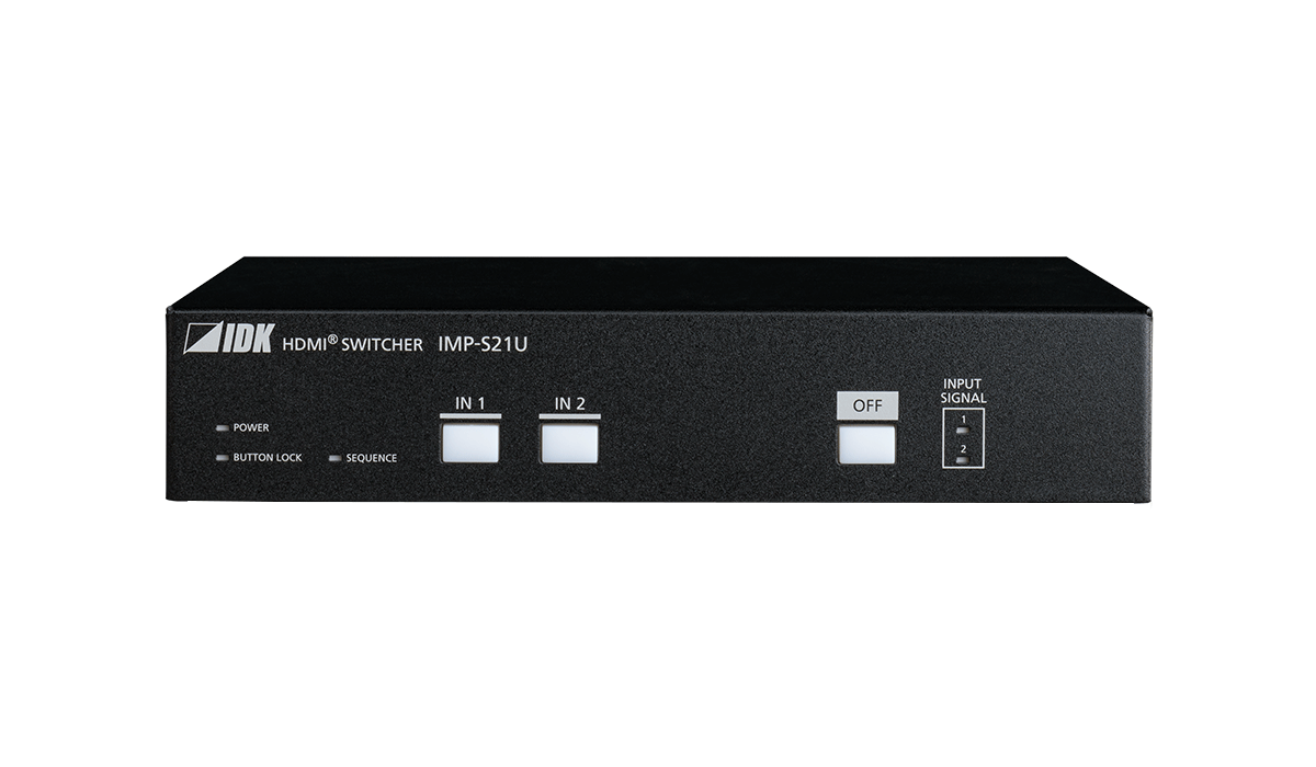 IMP-S21U - 4K@60 HDMI Switcher with 2 Inputs & 1 Output