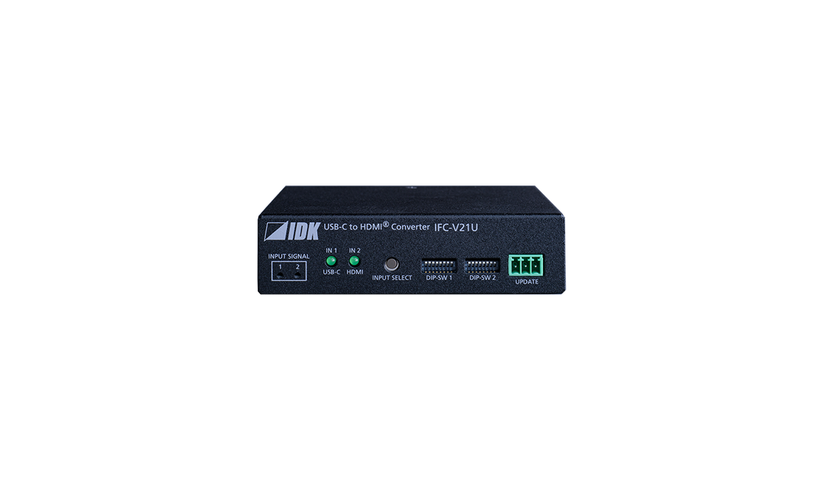 IFC-V21U - 4K@60 (4:4:4) USB-C (Alt Mode) to HDMI Converter/Switcher with 2 Inputs & 1 Output