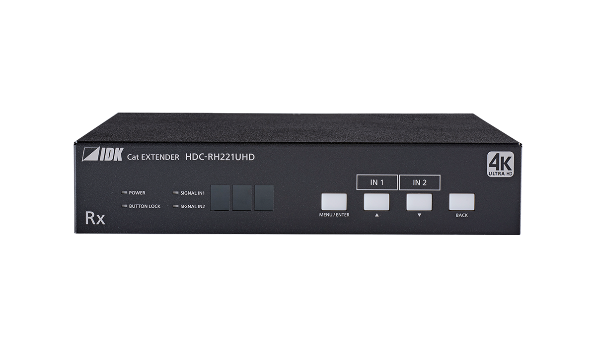 HDC-RH221UHD - 4K@60 HDBaseT Receiver with 2 Inputs & 3 Outputs
