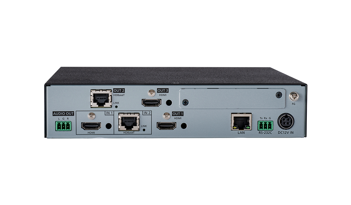 HDC-RH221UHD - 4K@60 HDBaseT Receiver with 2 Inputs & 3 Outputs