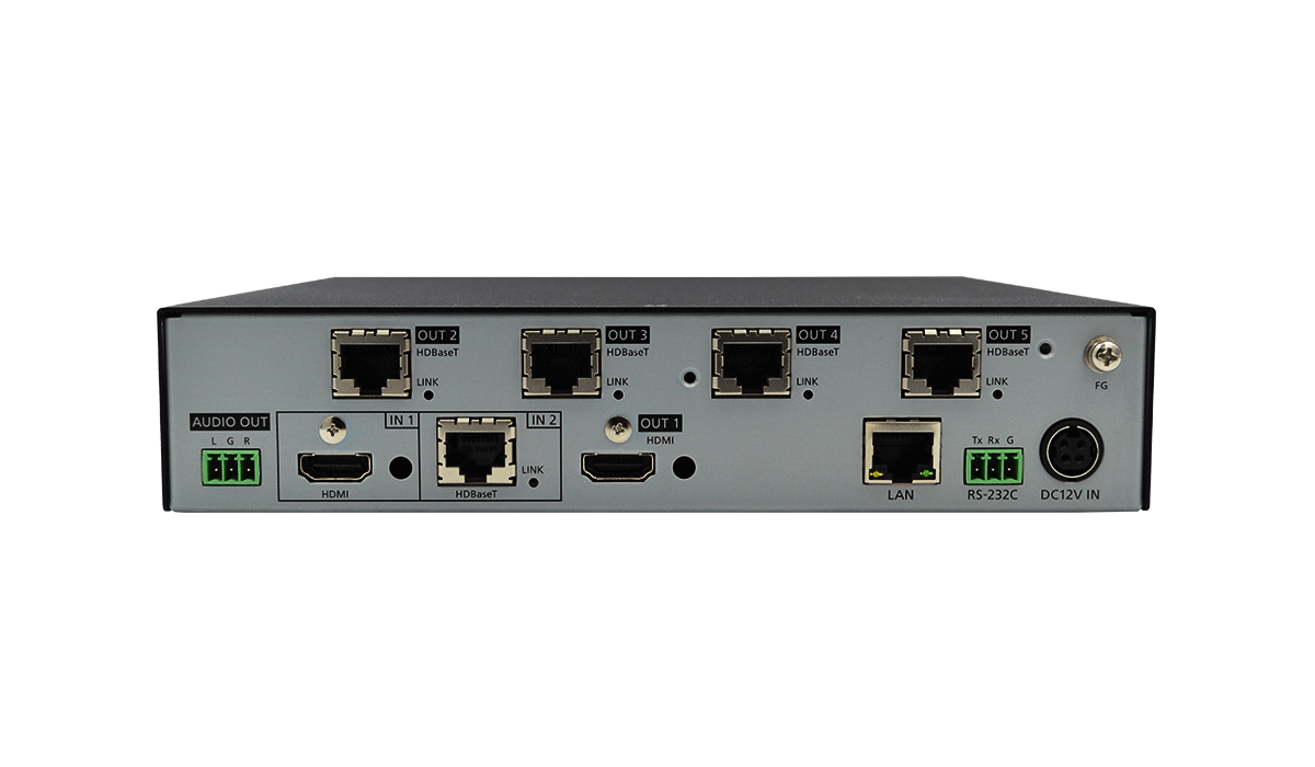 HDC-TH421UHD - 4K@60 HDBaseT Transmitter with 2 Inputs & 5 Outputs