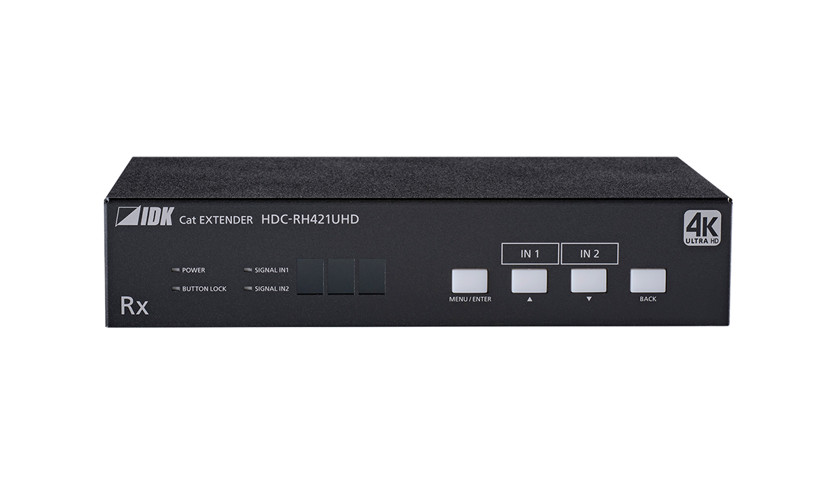 HDC-RH421UHD - 4K@60 HDBaseT Receiver with 2 Inputs & 5 Outputs