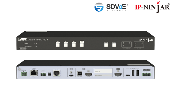 [NJR-L31UC-R] NJR-L31UC-R - 4K@60 HDMI and USB-C Decoder with 3 Inputs and 1 Output