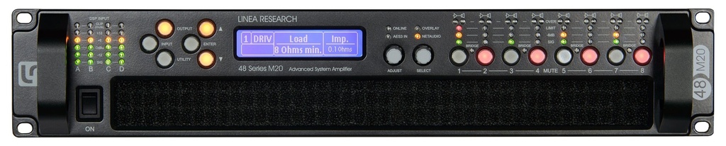 48M20 Dante 8ch Touring Amplifier 2500w