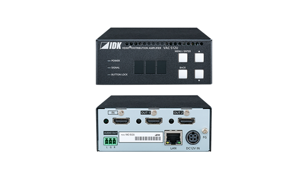 VAC-S12U, 4K@60 HDMI Distribution Amplifier with 1 Input & 2 Outputs