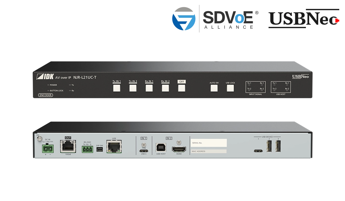 NJR-L21UC-T - 4K@60 HDMI and USB-C Encoder with 2 Inputs and 1 Output