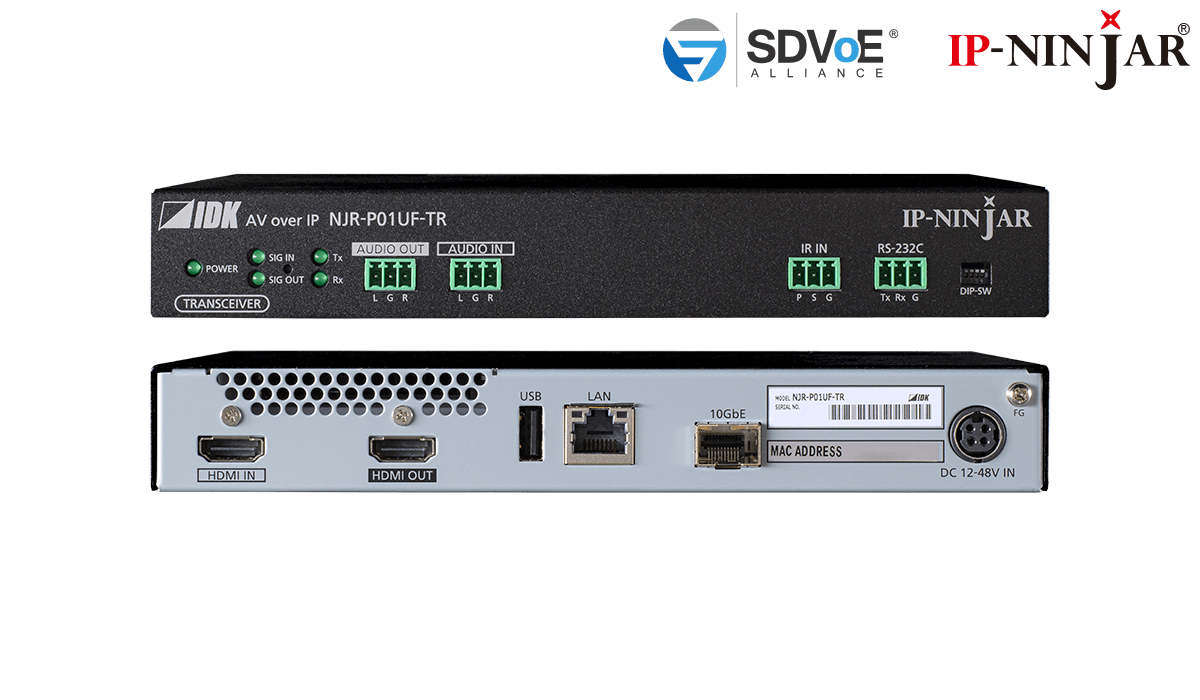 NJR-P01UF-TR - 4K@60 HDMI Transceiver Fiber model (SFP+ module sold separately)
