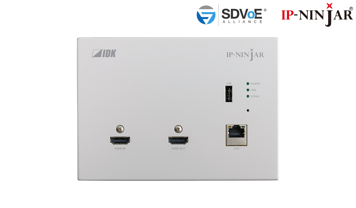 4K@60 Wallplate HDMI Encoder Fiber model with plate  (SFP+ module sold separately)