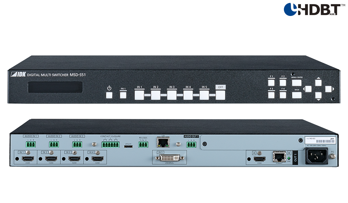 MSD-S51 - Digital Multi Switcher with 5 Inputs & 1 Output
