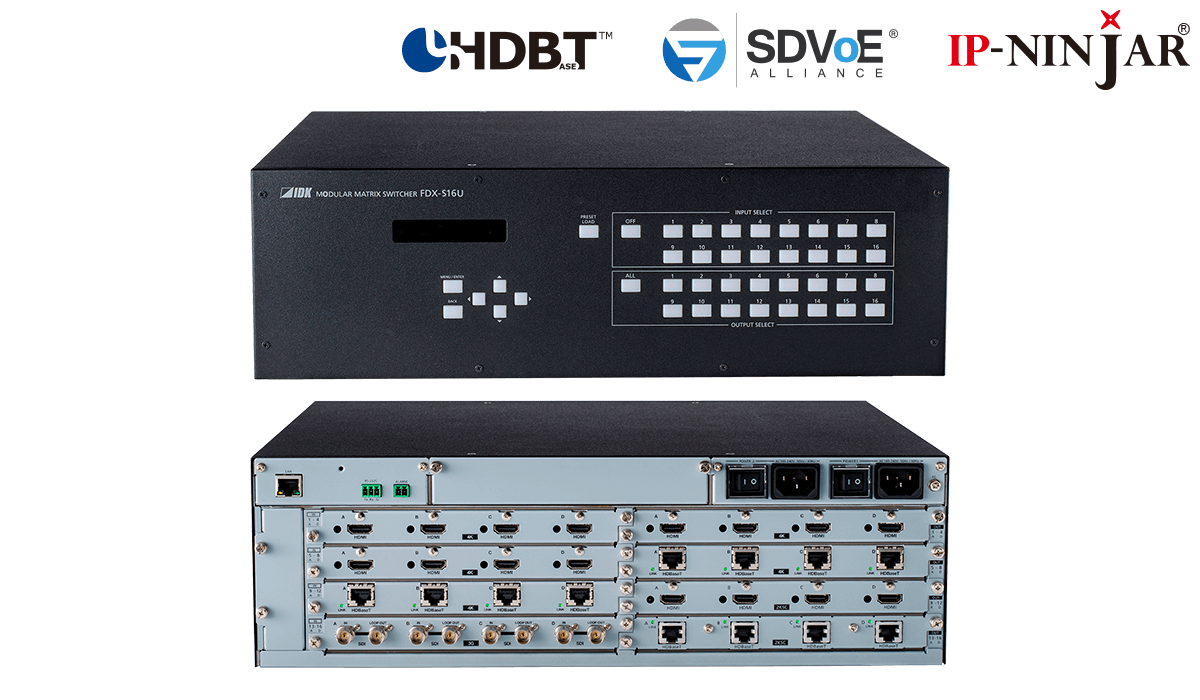 FDX-S16U - 4K@60 (4:4:4) Modular Matrix Switcher with 16 Inputs & 16 Outputs- Frame