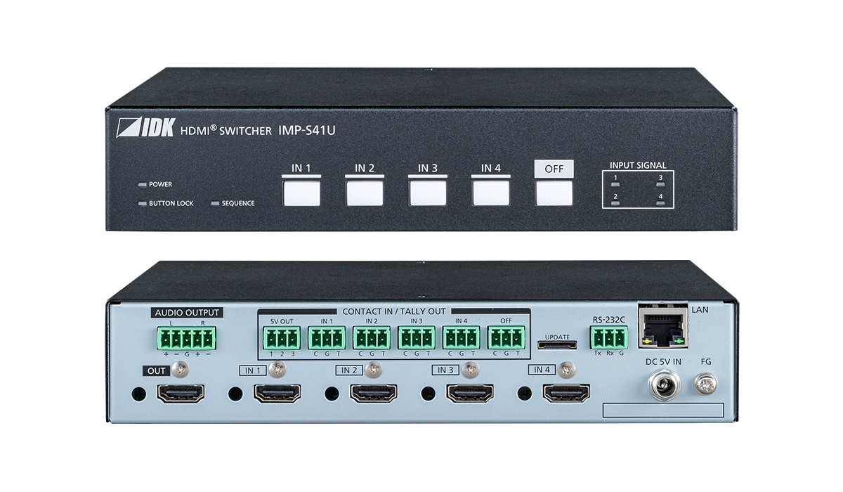 IMP-S41U - 4K@60 HDMI Switcher with 4 Inputs & 1 Output